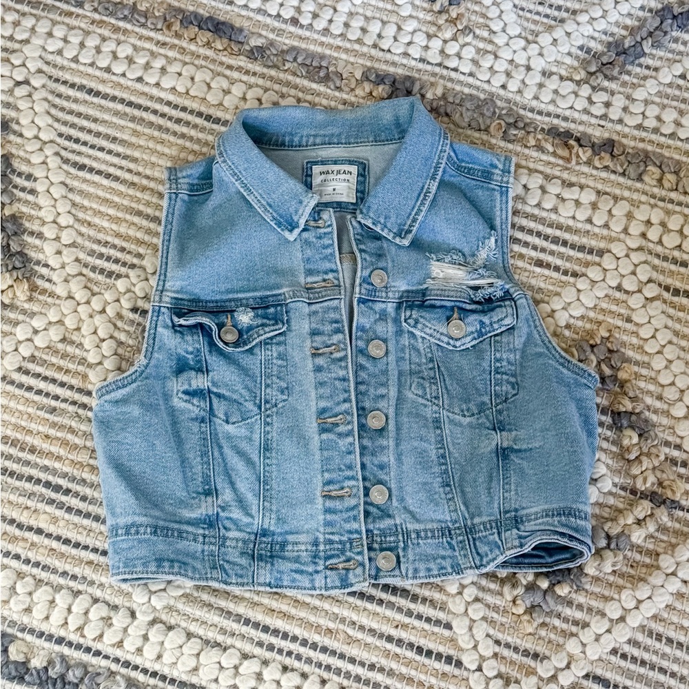 Sleeveless Denim Jacket